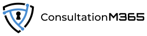 Logo de Consultation M365 – Bouclier représentant la sécurité informatique pour notre entreprise TI de Laval